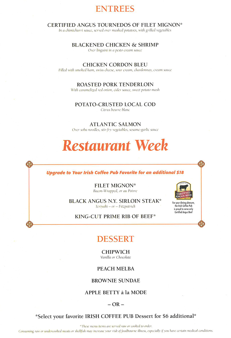 Long Island Restaurant Week - Winter 2023